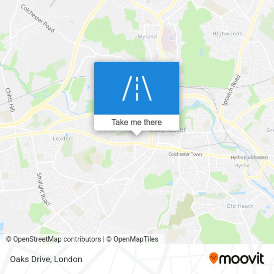 Oaks Drive map