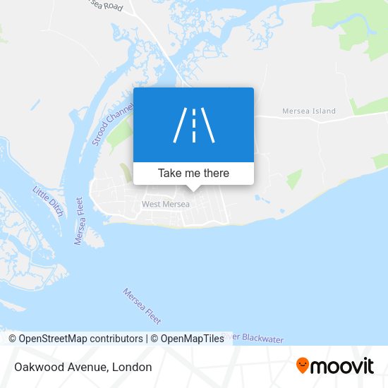 Oakwood Avenue map