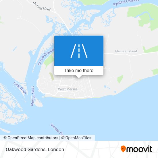 Oakwood Gardens map