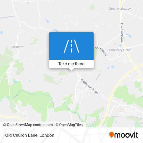 Old Church Lane map