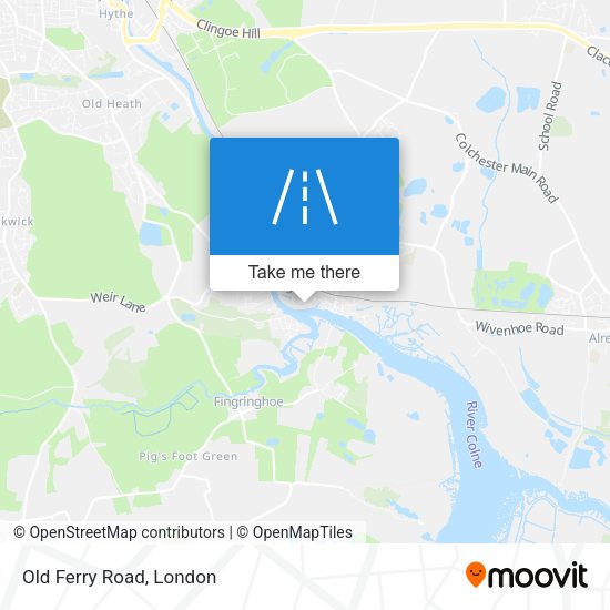 Old Ferry Road map