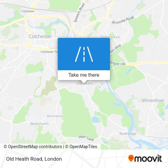Old Heath Road map