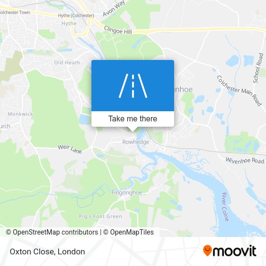Oxton Close map
