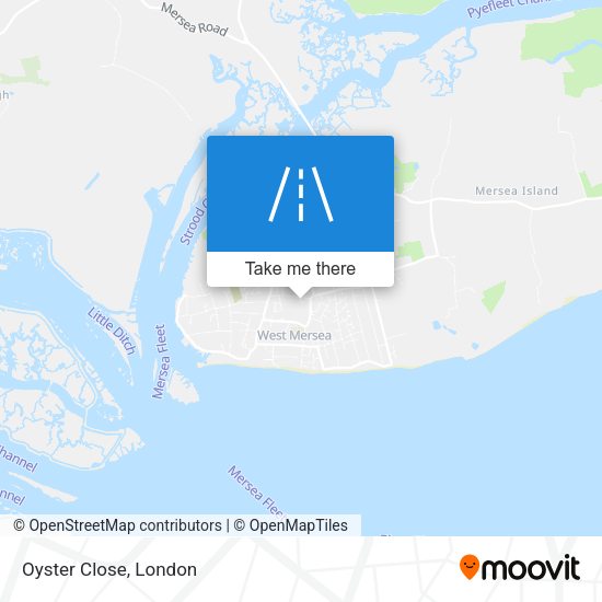 Oyster Close map