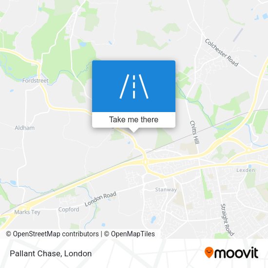Pallant Chase map