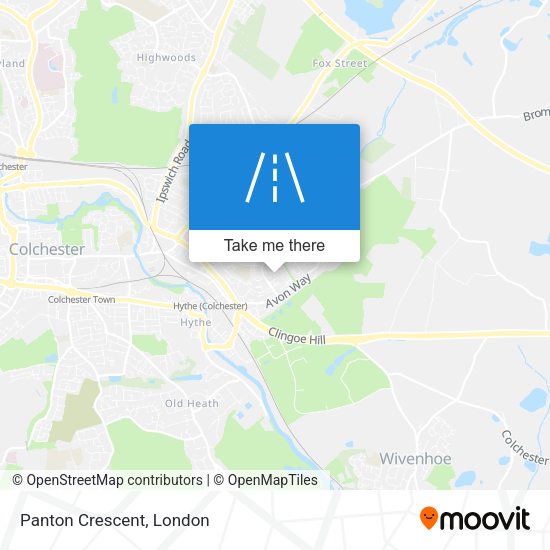 Panton Crescent map