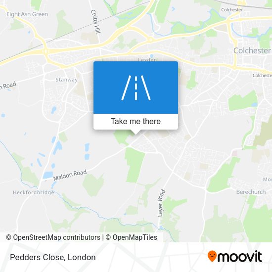 Pedders Close map