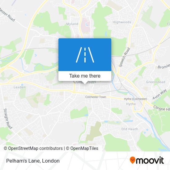 Pelham's Lane map