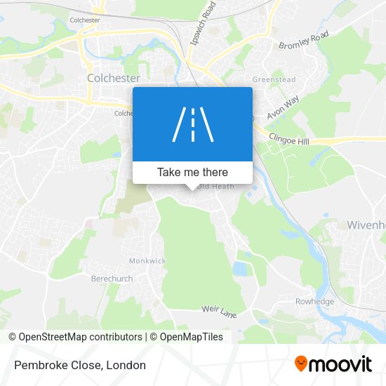 Pembroke Close map