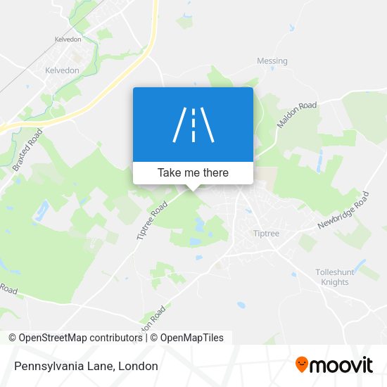 Pennsylvania Lane map