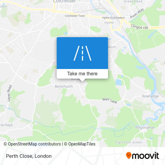 Perth Close map