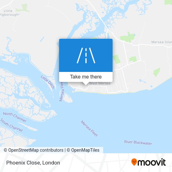 Phoenix Close map