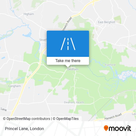 Princel Lane map