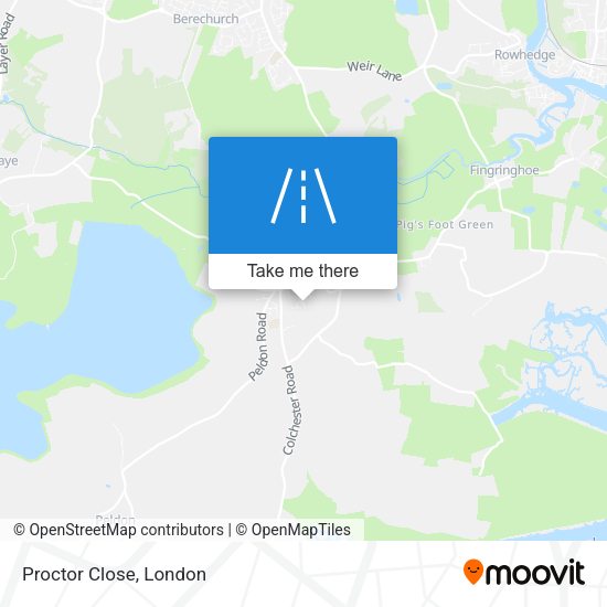 Proctor Close map