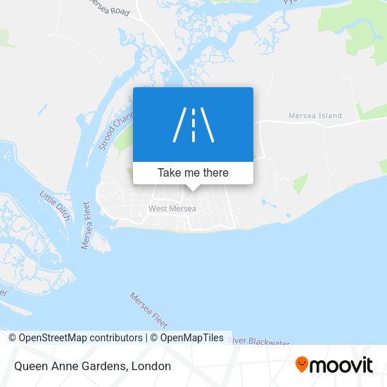 Queen Anne Gardens map