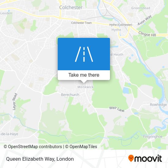 Queen Elizabeth Way map