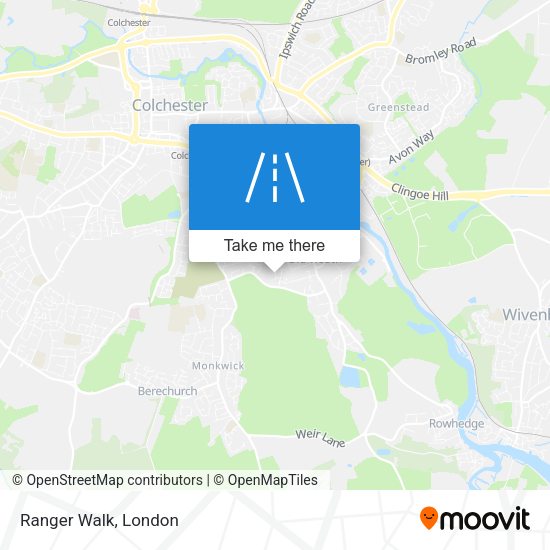 Ranger Walk map