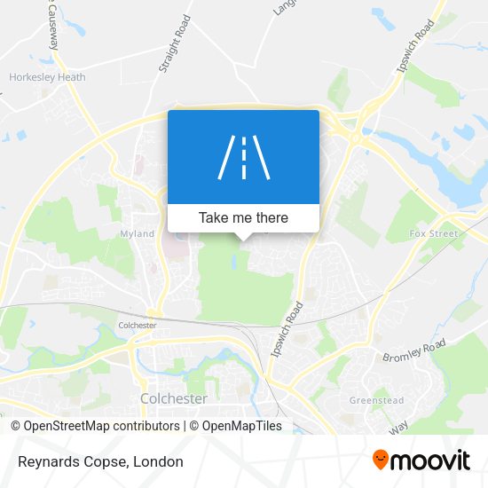 Reynards Copse map