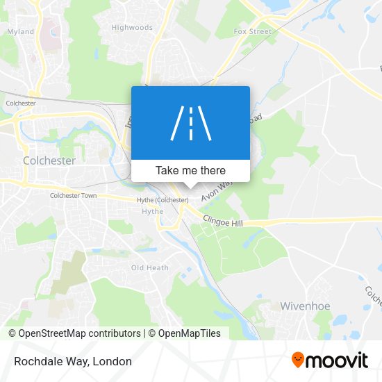 Rochdale Way map