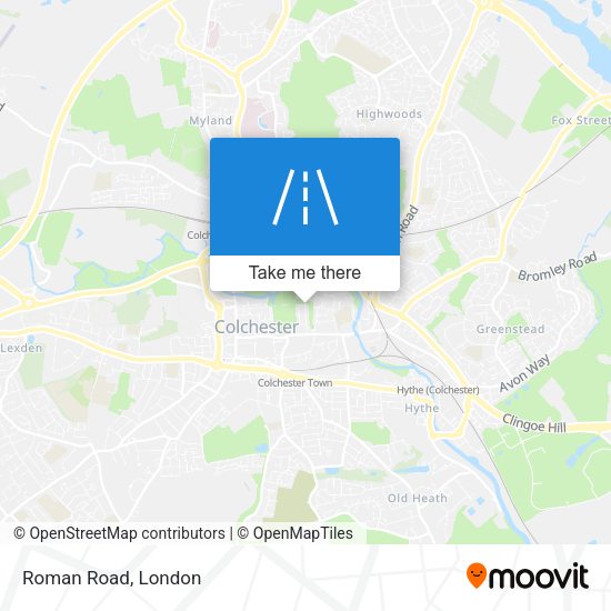 Roman Road map