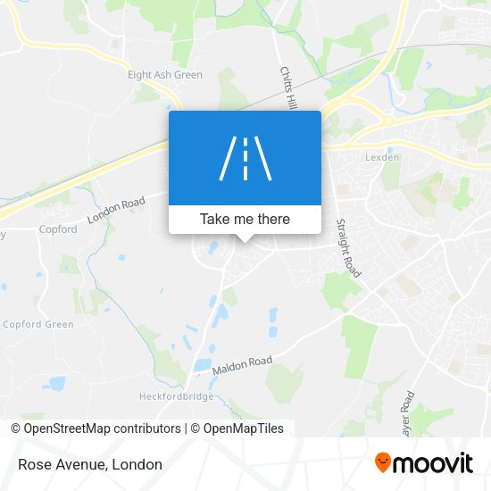 Rose Avenue map