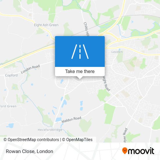 Rowan Close map