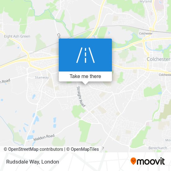 Rudsdale Way map