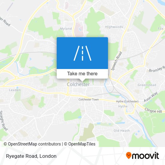 Ryegate Road map