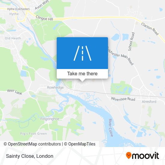 Sainty Close map