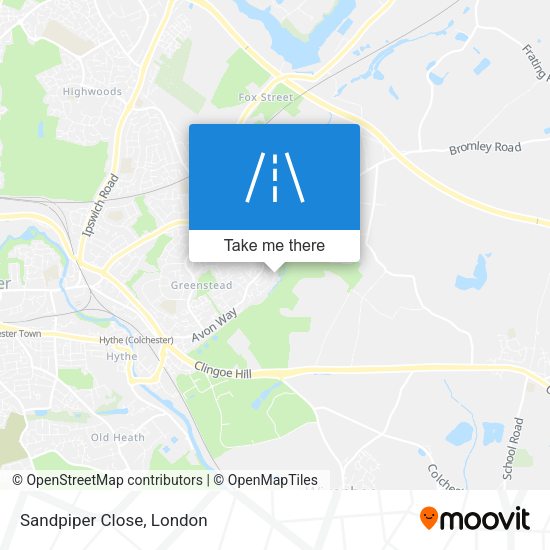 Sandpiper Close map