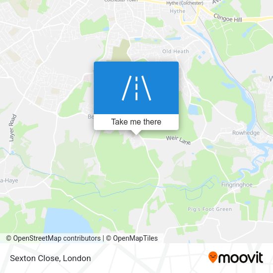 Sexton Close map