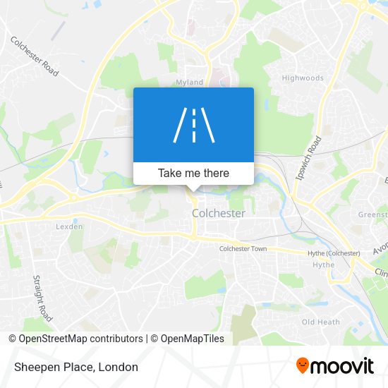 Sheepen Place map
