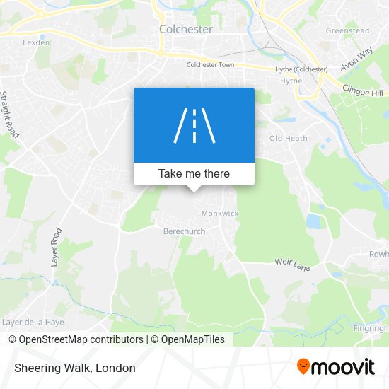 Sheering Walk map
