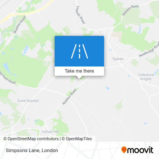 Simpsons Lane map