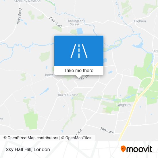 Sky Hall Hill map