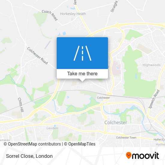 Sorrel Close map