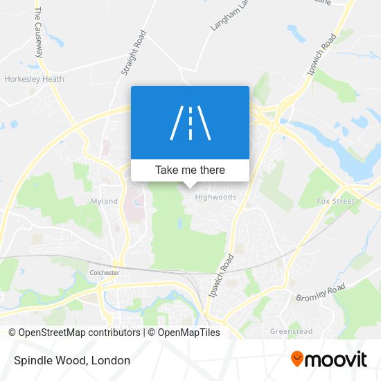 Spindle Wood map
