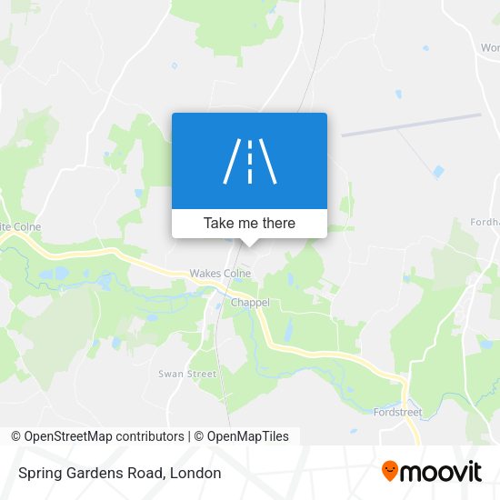Spring Gardens Road map