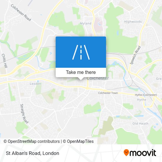St Alban's Road map