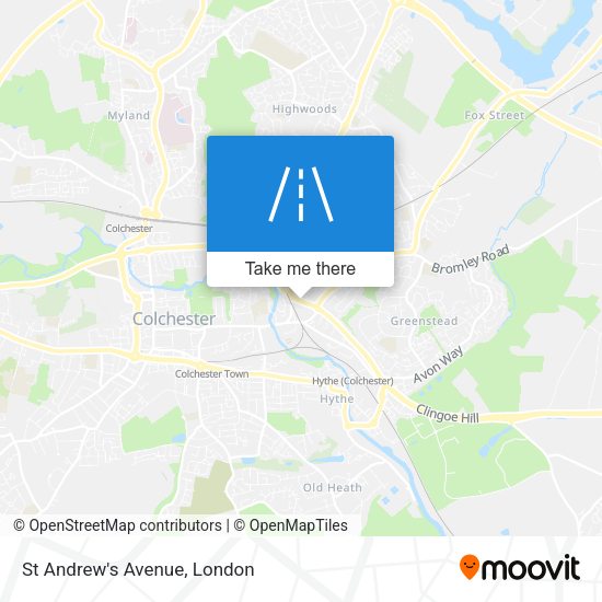 St Andrew's Avenue map