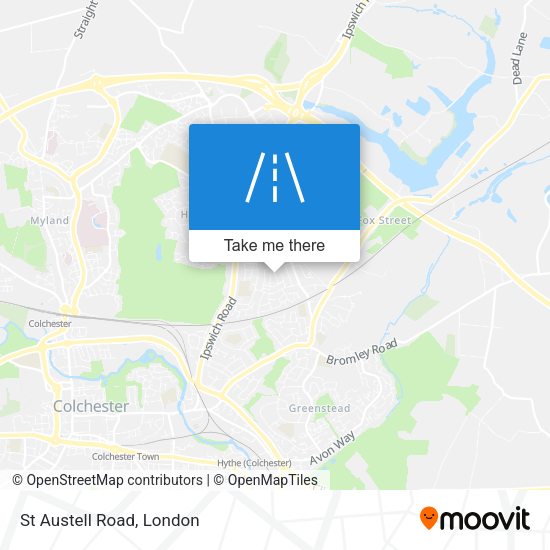 St Austell Road map
