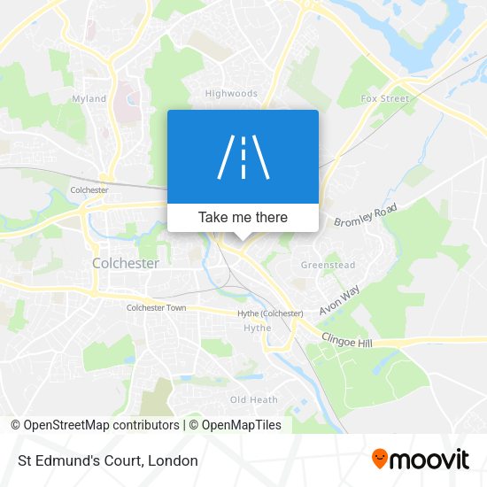 St Edmund's Court map
