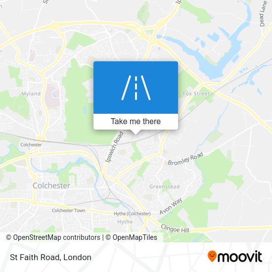 St Faith Road map