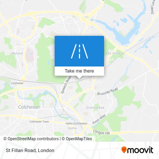 St Fillan Road map