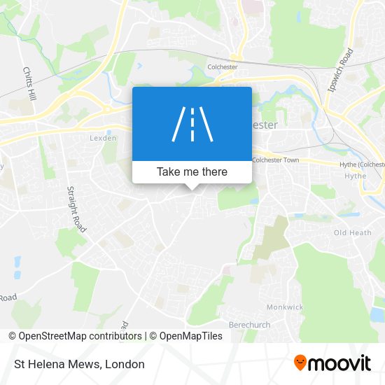St Helena Mews map