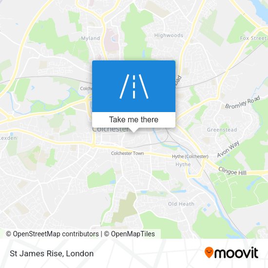 St James Rise map