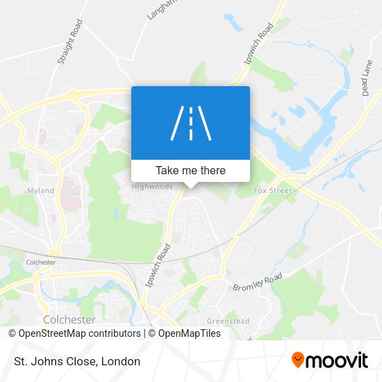 St. Johns Close map