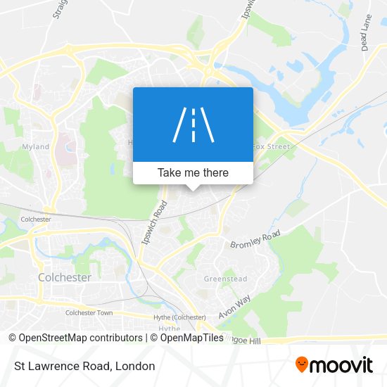 St Lawrence Road map