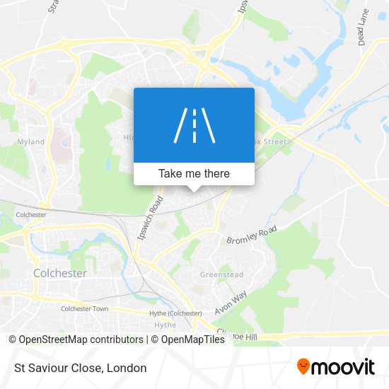 St Saviour Close map