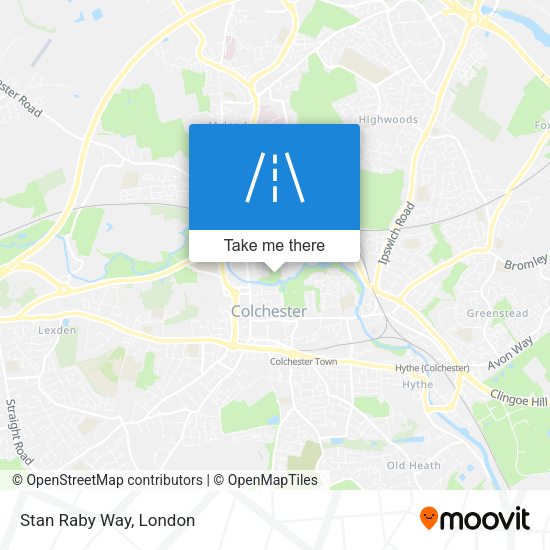 Stan Raby Way map